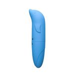 Vibrador Ponto G Golfinho Aveludado Azul