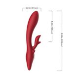 VIBRADOR PONTO G COM ETIMULADOR DRAGON