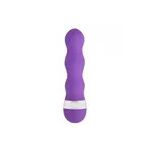 Vibrador Ponto G Relevo Em Ondas Aveludado Roxo