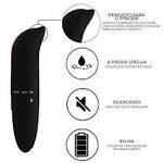 VIBRADOR GOLFINHO PONTO G (AVELUDADO) PRETO