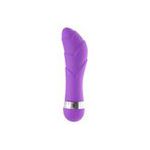 VIBRADOR PONTO G RELEVO EM ONDAS AVELUDADO | CIA IMPORT ROXO
