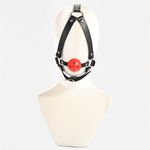 Hard - Mordaça Com Bola e Suporte De Cabeça