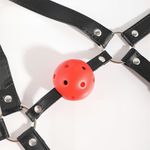 Hard - Mordaça Com Bola e Suporte De Cabeça