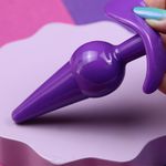 Plug Anal Silicone - Roxo