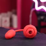 Immortal Flower - Rosa Com Sugador e Vai e Vem