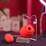 Immortal Flower - Rosa Com Sugador e Vai e Vem