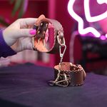 Algema Marrom Com Corrente e Fivelas (Couro)