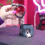 Algema Com Corrente e Fivelas e Cadeado