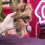 Plug Anal Rabo De Raposa - Marrom 40 Cm Tamanho m