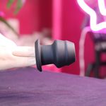 Plug Anal Vazado Em Silicone - 7.3 x 3.5 Cm