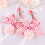 Grampos De Mamilo Com Pelúcia Cute