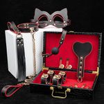 Kit Black Wolf Maleta Sado De Luxo Com Vermelho