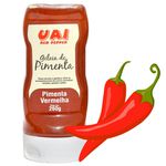 Geleia de Pimenta Vermelha Uai Red Pepper Pote Plástico com 260 Gramas