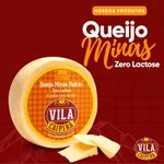 Queijo Minas Padrão Zero Lactose Premiado Vila Caipira