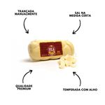 Queijo Trança Branca Com Alho Vila Caipira