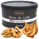 Doce de Leite com Nozes Tropical lata com 420 gramas