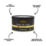 Doce de Leite com Tradicional Tropical lata com 420 gramas