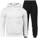 Kit Conjunto Moletom Masculino Branco/Preto + Tênis Masculino Sport Preto - Lorenzzo Lopez