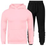 Kit Conjunto Moletom Masculino Rosa/Preto + Tênis Masculino Sport Preto - Lorenzzo Lopez