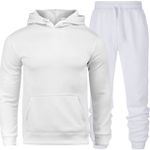 Kit Conjunto Moletom Masculino Branco + Tênis Masculino Sport Yzi Preto - Lorenzzo Lopez