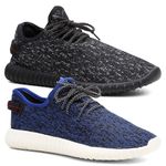 Kit 2 Pares Tênis Masculino Yzy Boost Preto/Azul - Lorenzzo Lopez