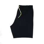 KIT 2 Bermudas Moletom Masculina Corrida Color Conforto - Preto/Cinza