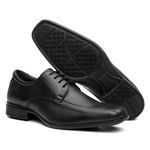 Kit 3 Pares Sapato Social Masculino Em Couro Preto - Lorenzzo Lopez