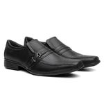 Sapato Social Masculino Metal Em Couro Preto - Style