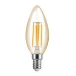 LAMPADA FILAM. LED VELA E-14 2W 220V 2200K AMBAR ELGIN