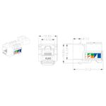 MODULO LIZ TRANSMIÇÃO DADOS REDE RJ 45 CAT6 BRANCO 57115/056 TRAMONTINA