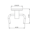 CABIDE DUPLO ALUMINIO VERONA 5123 PEVILON