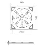 GRELHA QUADRADA INOX 10X10 14010 3395 PEVILON