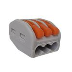 CONECTOR AUTOMÁTICO 3 VIAS PARA CABOS DE 0,08~2,5MM² 32A KV222-413 SIBRATEC