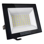 REFLETOR LED SLIM 50W 6500K BIV. PTO TASCHIBRA