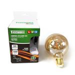 LÂMPADA LED ÂMBAR FILAMENTO VINTAGE GLOBO G95 3W 2200K BIVOLT 8654 TASCHIBRA