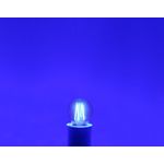 LÂMPADA LED BOLINHA FILAMENTO COLOR G45 AZUL BIVOLT TASCHIBRA