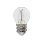 LÂMPADA LED BOLINHA FILAMENTO COLOR G45 AZUL BIVOLT TASCHIBRA