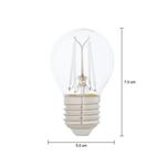 LÂMPADA LED BOLINHA FILAMENTO COLOR G45 AZUL BIVOLT TASCHIBRA