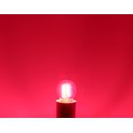 LÂMPADA LED BOLINHA FILAMENTO COLOR G45 ROSA BIVOLT TASCHIBRA