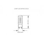 LÂMPADA LED BIPINO G9 3W 2700K 220V 7725 TASCHIBRA