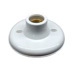 PLAFON PVC SOQUETE PORCELANA E-27 BRANCO 1130004 BLUMENAU