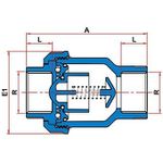 VÁLVULA DE RETENÇÃO ROSCÁVEL 50MM 1"1/2 27957234 TIGRE