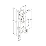 FECHADURA 501-502/33 ESPELHO INOX (G) 40614 STAM