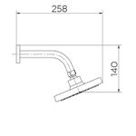 CHUVEIRO EDEN 150 CHROME1/2" 00985706 DOCOL