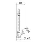 TORNEIRA COZINHA BANCADA NOVA PERTUTTI CHROME 1/4V. 3 PONTAS 00903806 DOCOL