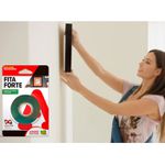 FITA DUPLA FACE TRANSPARENTE FITA FORTE 19X02 METROS ADERE
