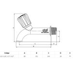 TORNEIRA TANQUE 15CM 3/4X1/2 117 BRANCO HERC