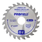 DISCO DE SERRA CIRCULAR VÍDEA 110X22.23MM 24 DENTES 00406109 PROFIELD