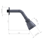DUCHA METAL TUBO CURTO (212504) PEVILON