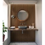 REVESTIMENTO EXTRA RETIFICADO RIPADO CANELA RELEVO ACETINADO 45X90 (CX1,62M²) LUME CERÂMICA